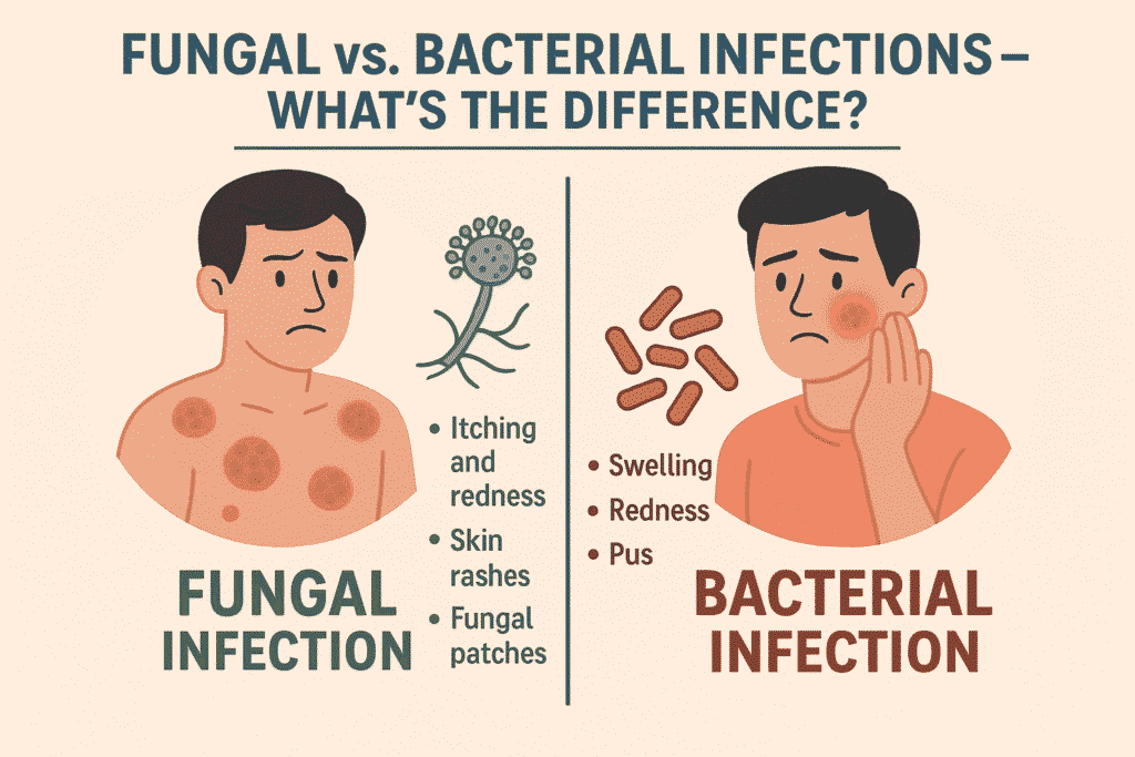 Fungal vs. Bacterial Infections