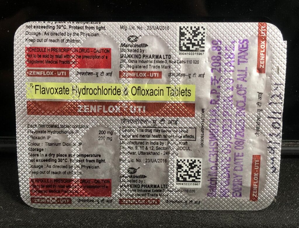Zenflox UTI